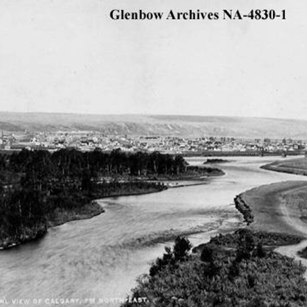 TCH view toward downtown -Glenbow-early days-6x6
